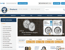 Tablet Screenshot of pinehurstcoins.com